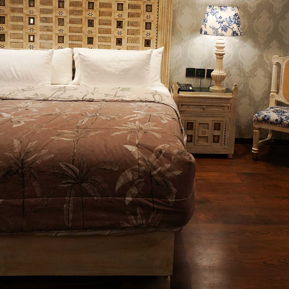 Dual Color Palm Spring Reversible Double Bed Duvet