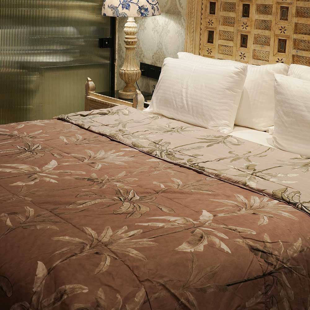 Dual Color Palm Spring Reversible Double Bed Duvet