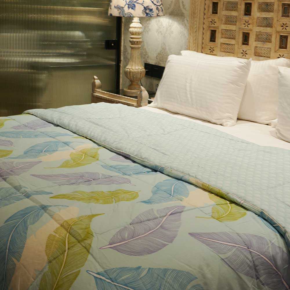 Multicolor Feather Reversible Double Bed Duvet