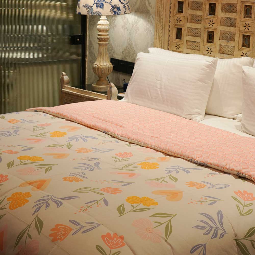 Minimal Spring Floral Double Bed Duvet