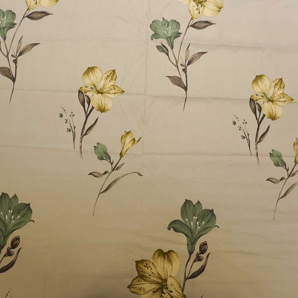 Coral Blossom Luxury Pure Cotton Double Bed sheet with Pilow Case Set