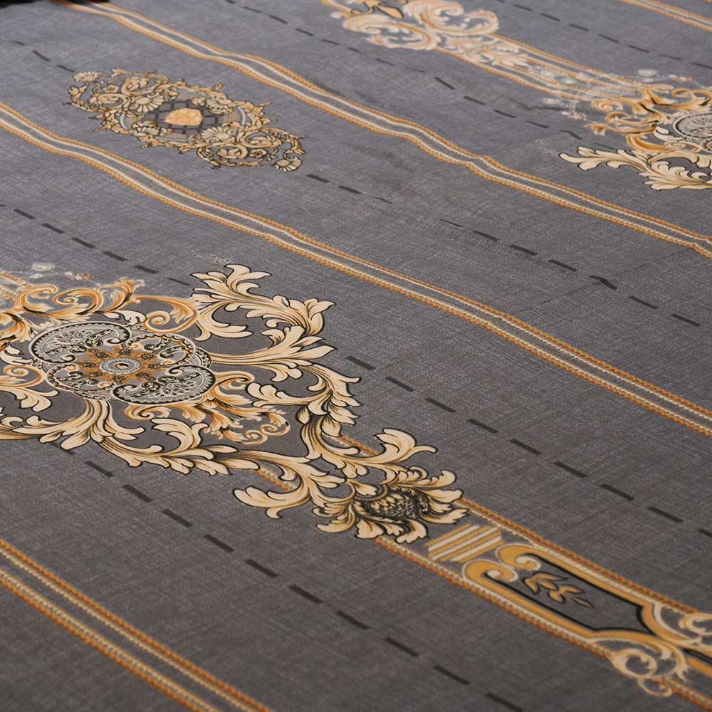 Classic Ornate Double Bed sheet with Pilow Case Set