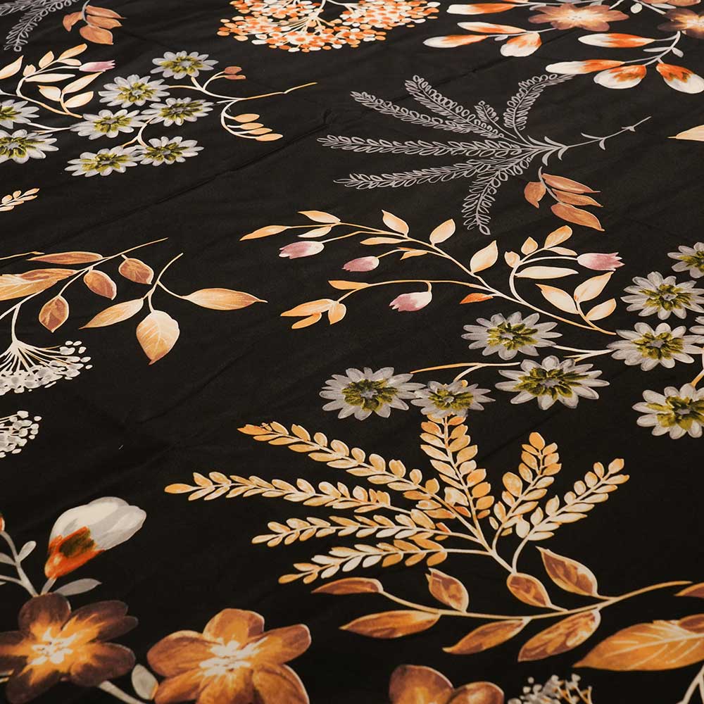 Blush Bloom Double Bed sheet with Pilow Case Set