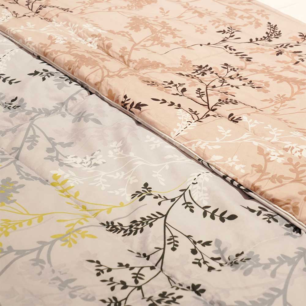 Flower Spring Grey Reversible Double Bed Duvet